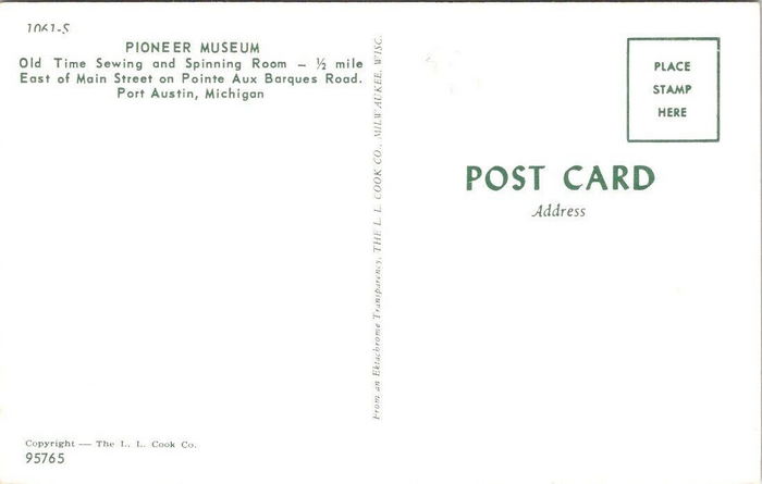 Pioneer Museum (Port Austin History Center) - POSTCARD AND PROMOS